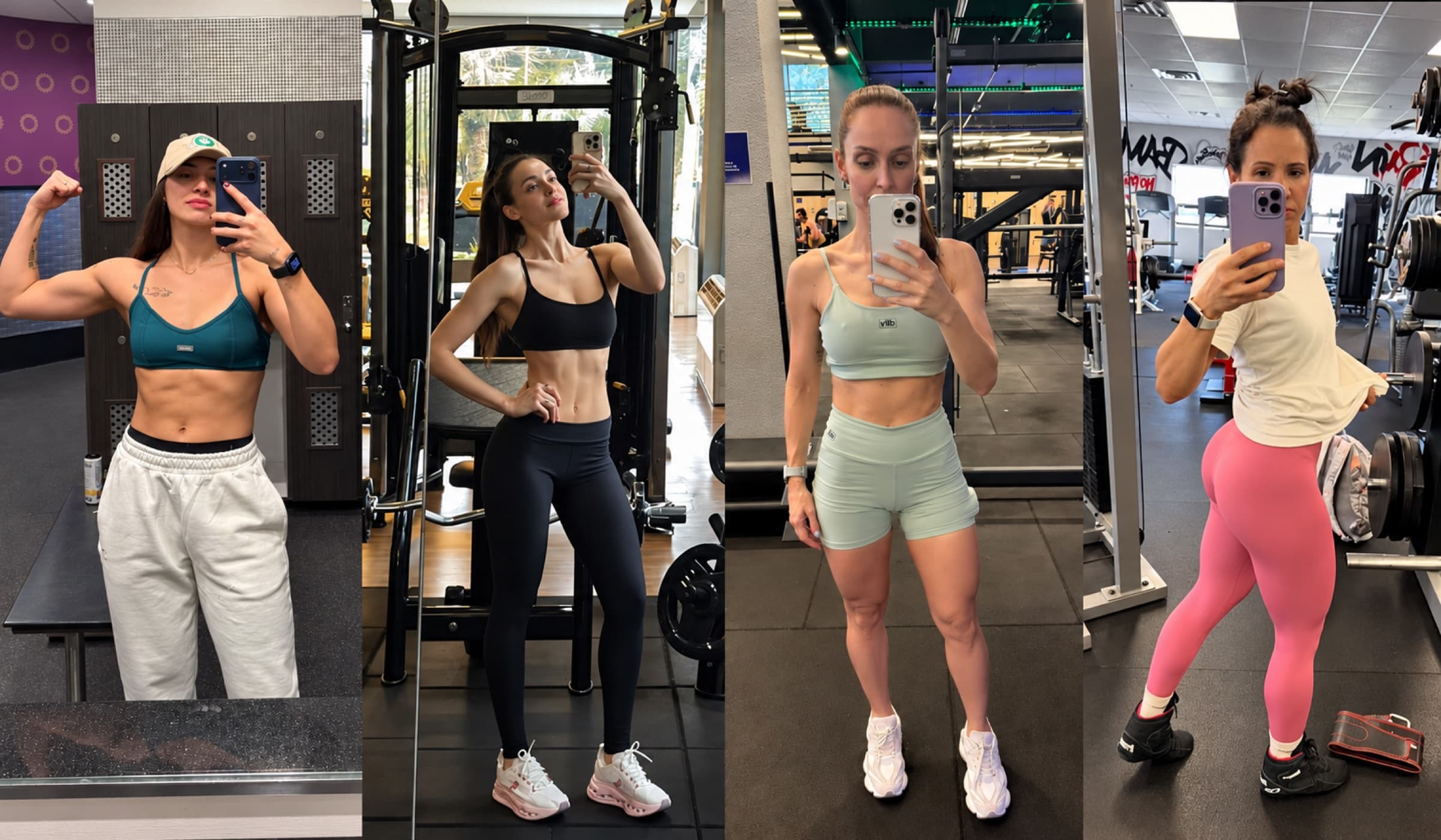 Élèves du coaching Luiza Drumond à l'entraînement en salle