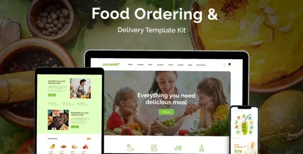 Gourmet – Food Ordering & Delivery Elementor Template Kit